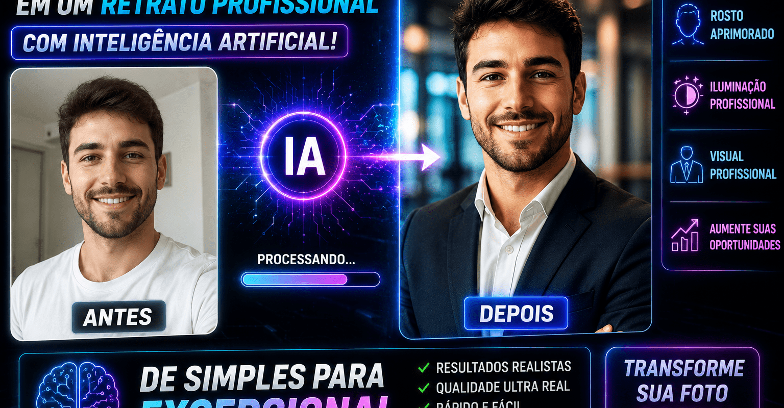 Como Transformar Fotos Comuns em Imagens Profissionais com IA