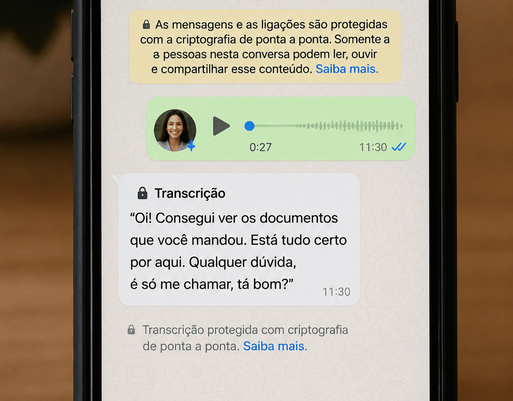 Precisa de App pra Transcrever Áudio do WhatsApp? Não