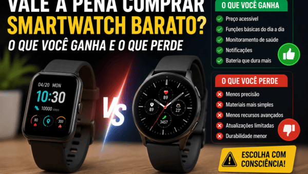 Vale a pena comprar smartwatch barato? O que você ganha e o que perde